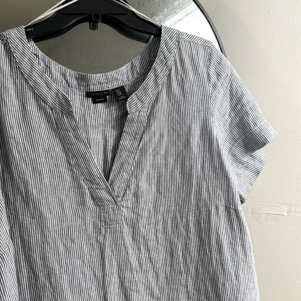 Tahari Linen Dress